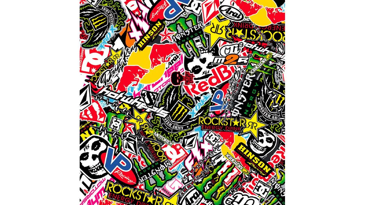 Autocollant+STICKERBOMB+design+2+en+couleur+60+x+200cm